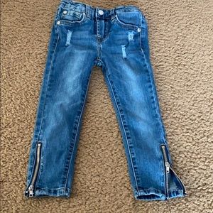 Little girls 7 for all man kind ankle jeans size 5
